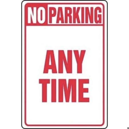 Accuform Safety Sign NO PARKING ANY TIME 18 in x MVHR401XT